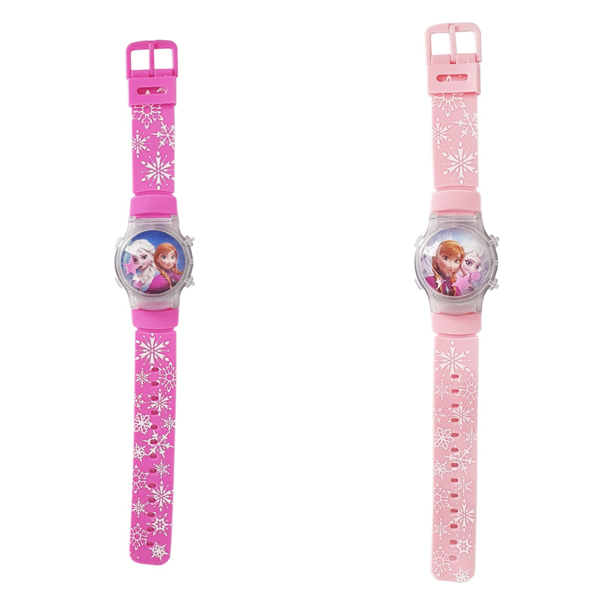 Reloj Niñas Digital Luces Tapa Infantil Elsa Frozen 3d