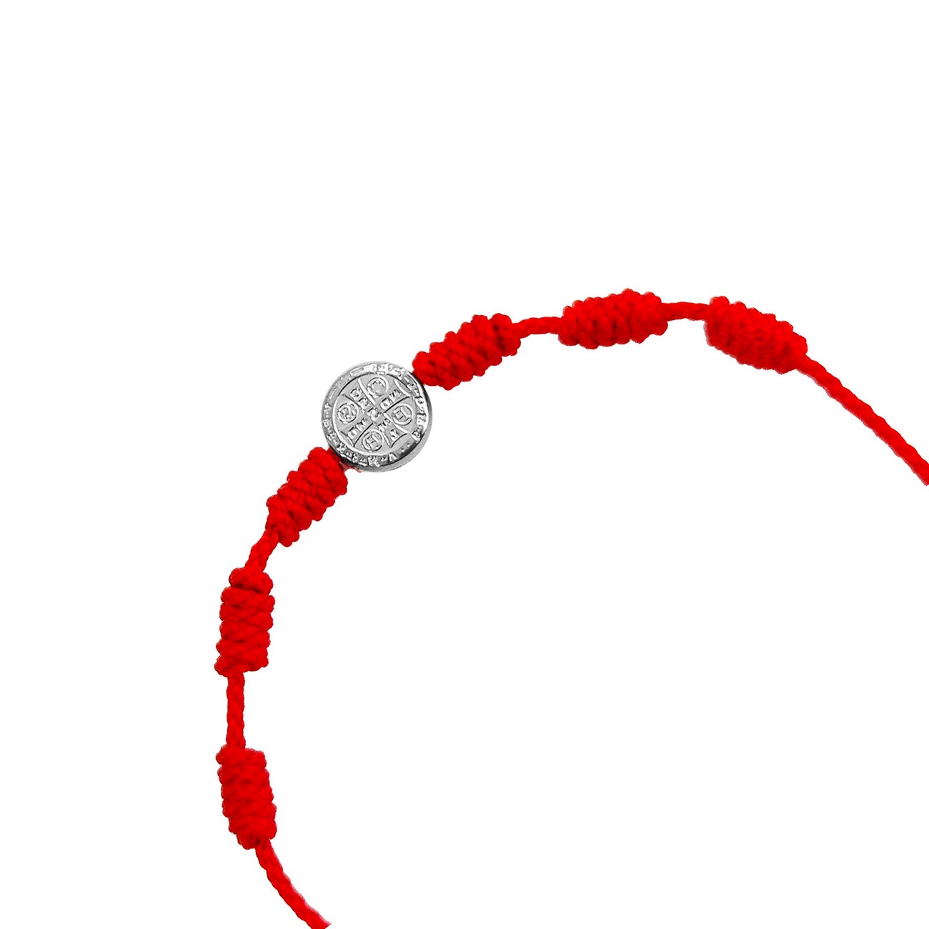 Pulsera San Benito En Plata Nudos Protecciòn Unisex+ Estuche