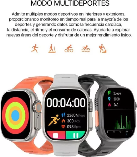 Reloj Inteligente Smartwatch Serie 8 + Audífonos Inalámbricos