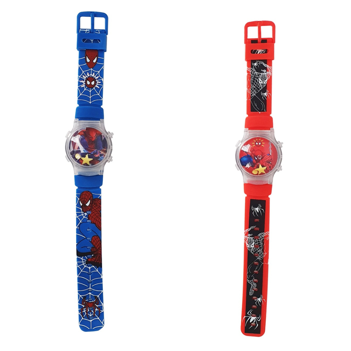 Reloj Niños Digital Luces Tapa Infantil Spiderman 3d