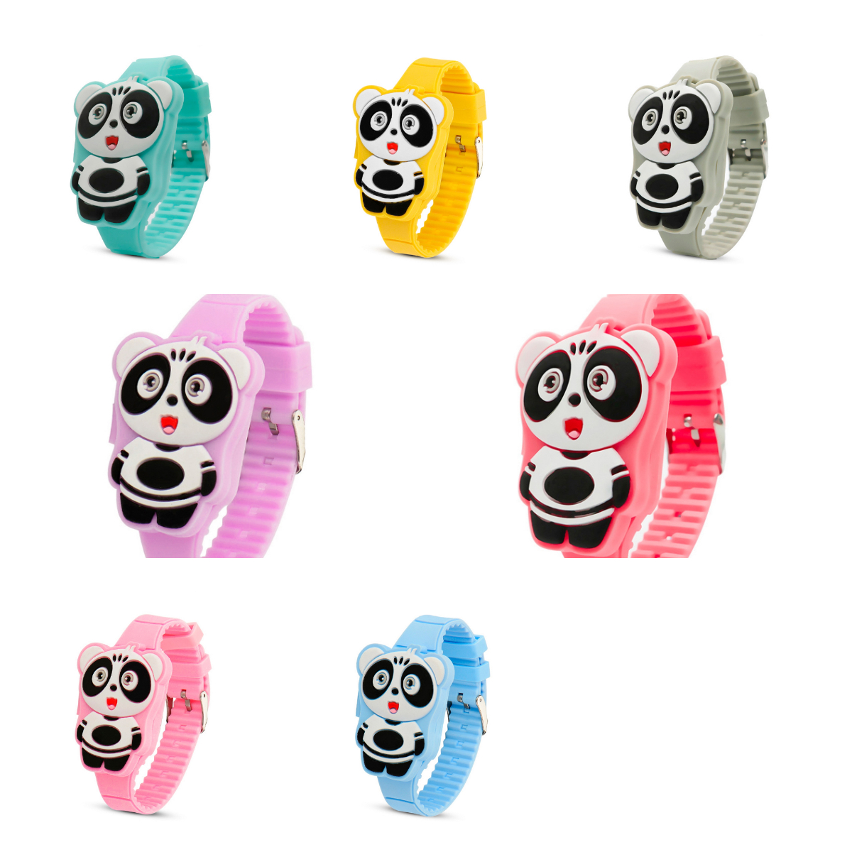 Reloj Digital Led Mapache Niño Niña + Estuche 