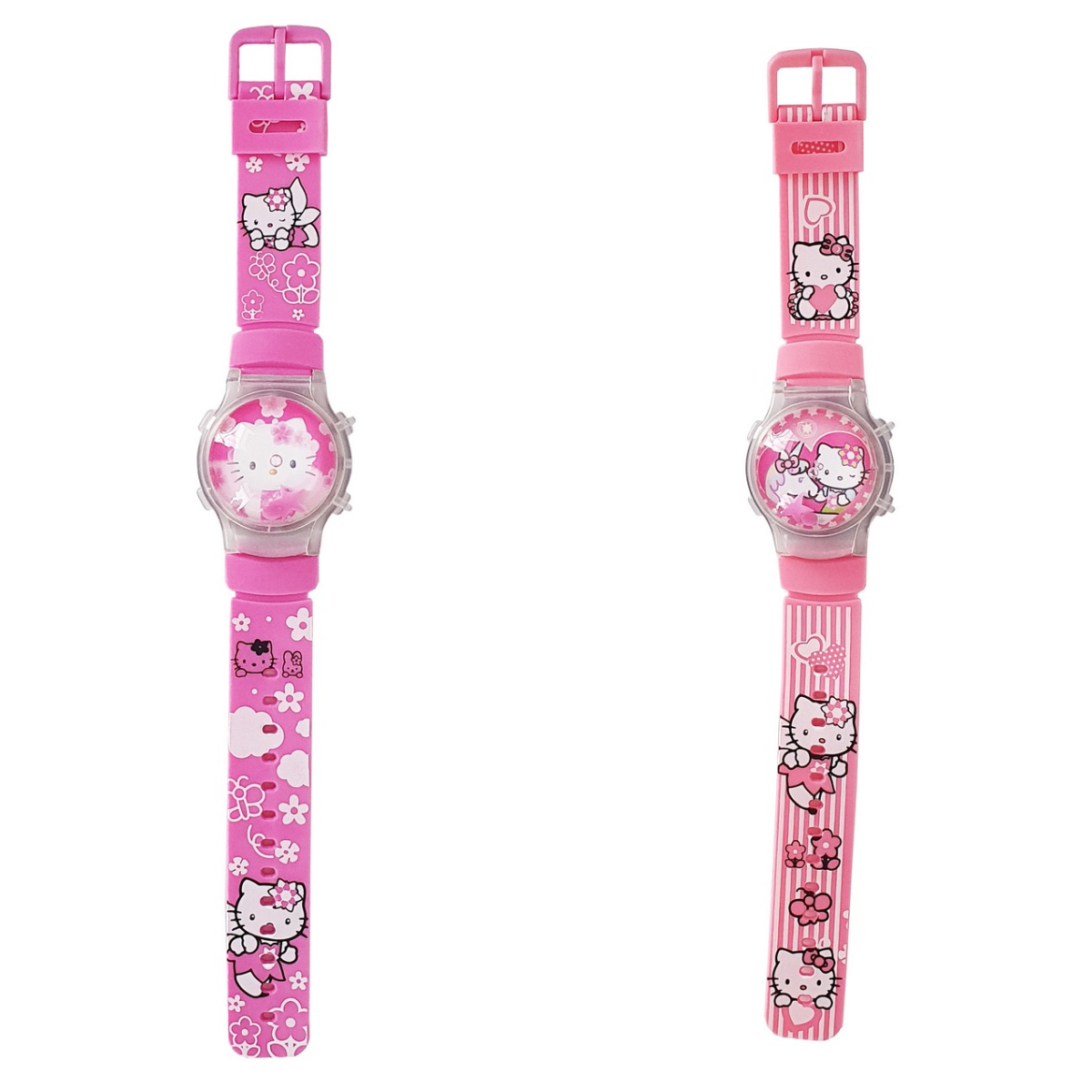 Reloj Niñas Digital Luces Tapa Infantil Hello Kitty Conejo3d