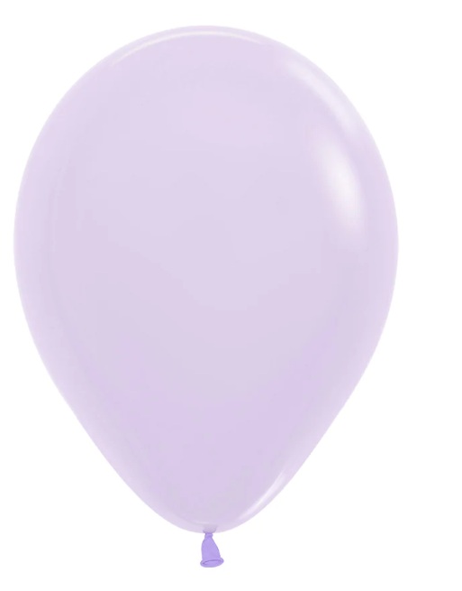 Globo Latex Redondo Pastel Mate Lila R-12 *50und Sempertex