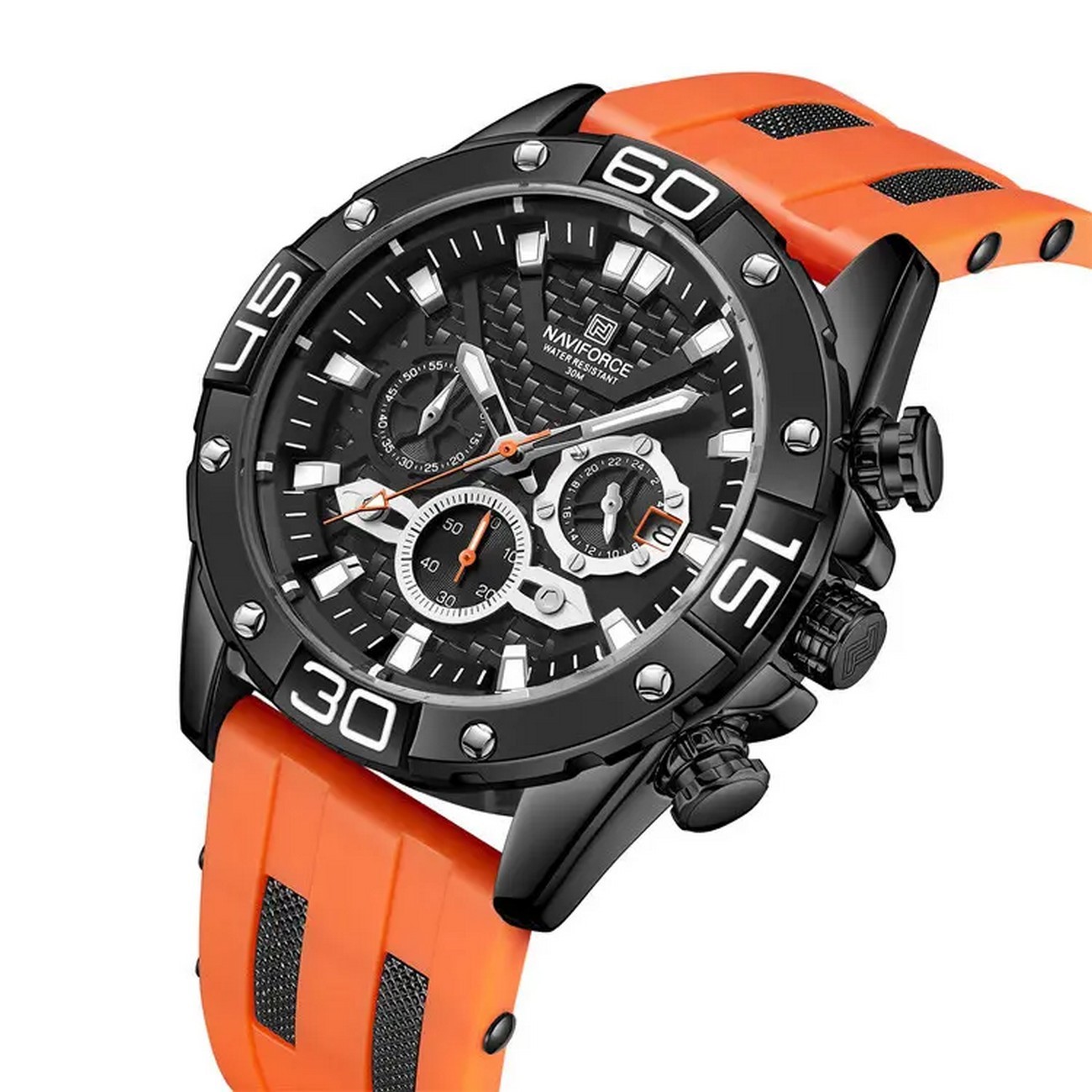 Reloj Naviforce Original Nf 8019t Cronografo + Estuche