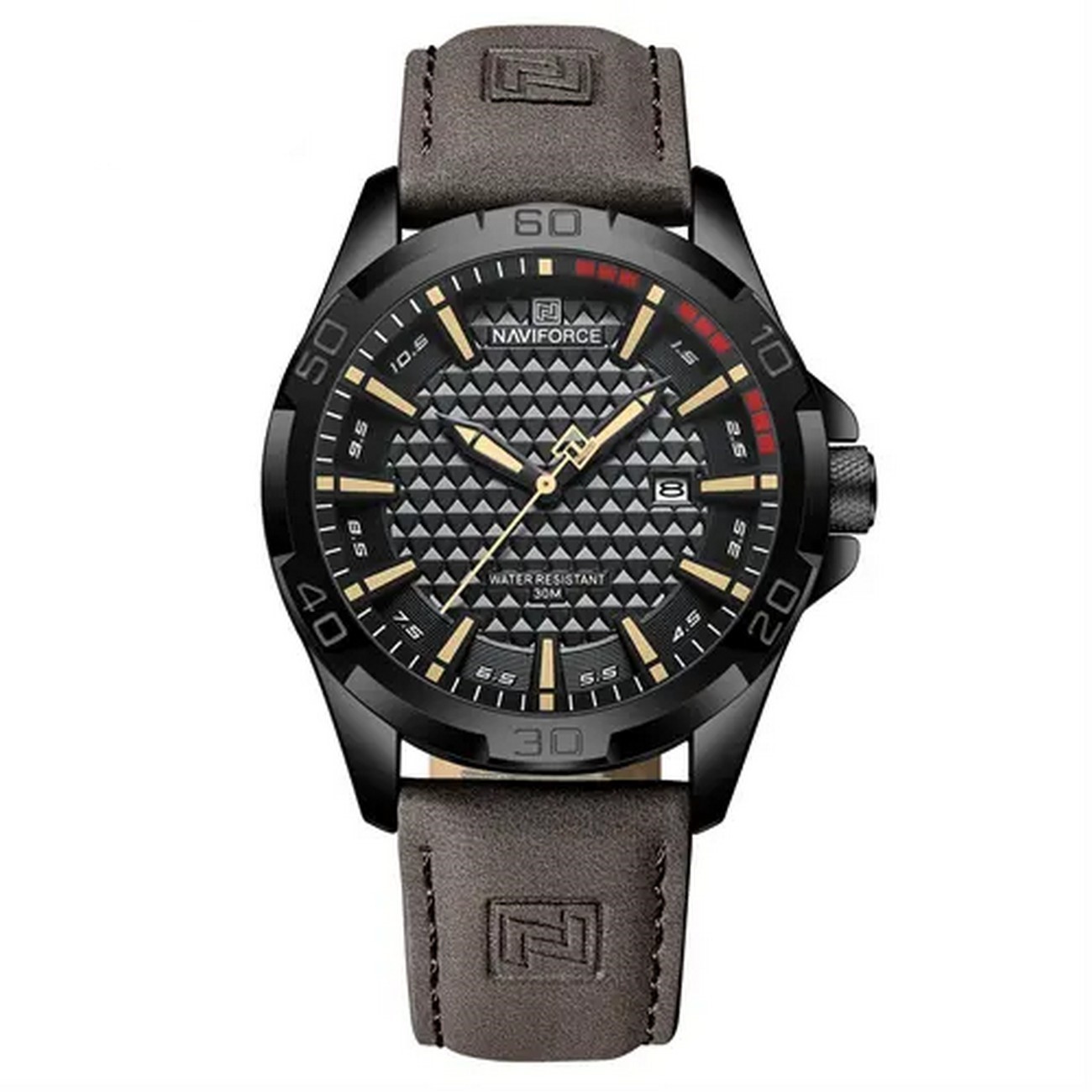 Reloj Naviforce Original Nf 8023 Marrón + Estuche