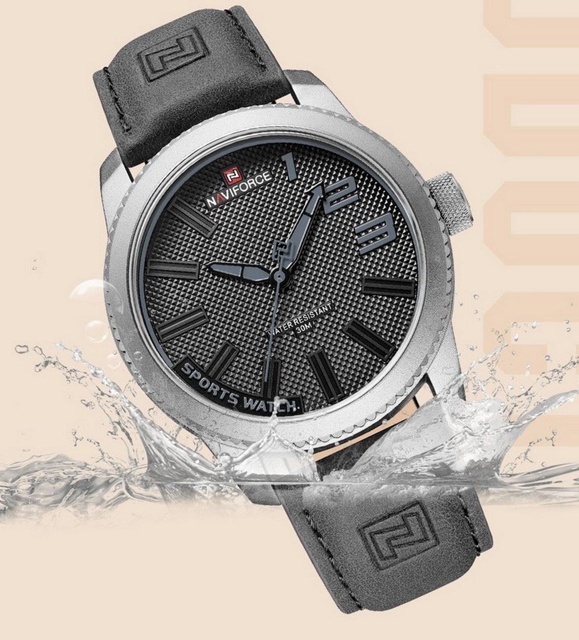 Reloj Naviforce Original Nf9202 Cuero Casual + Estuche