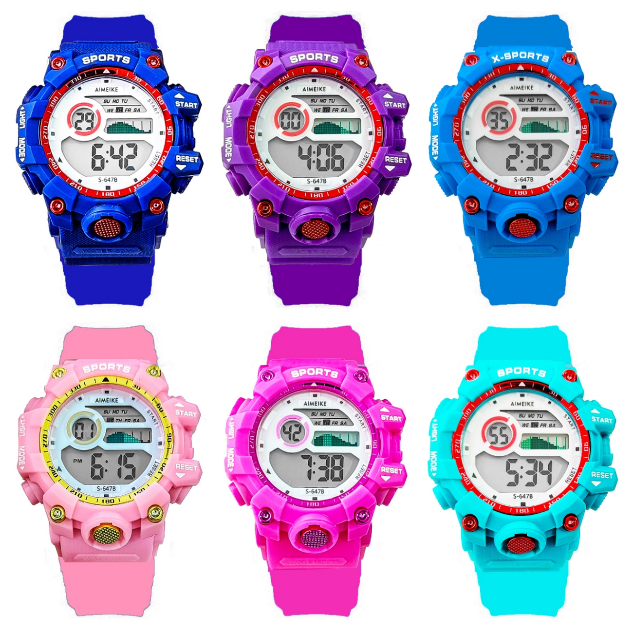 Reloj Digital Resistente Al Agua Impermeable S647 + Estuche