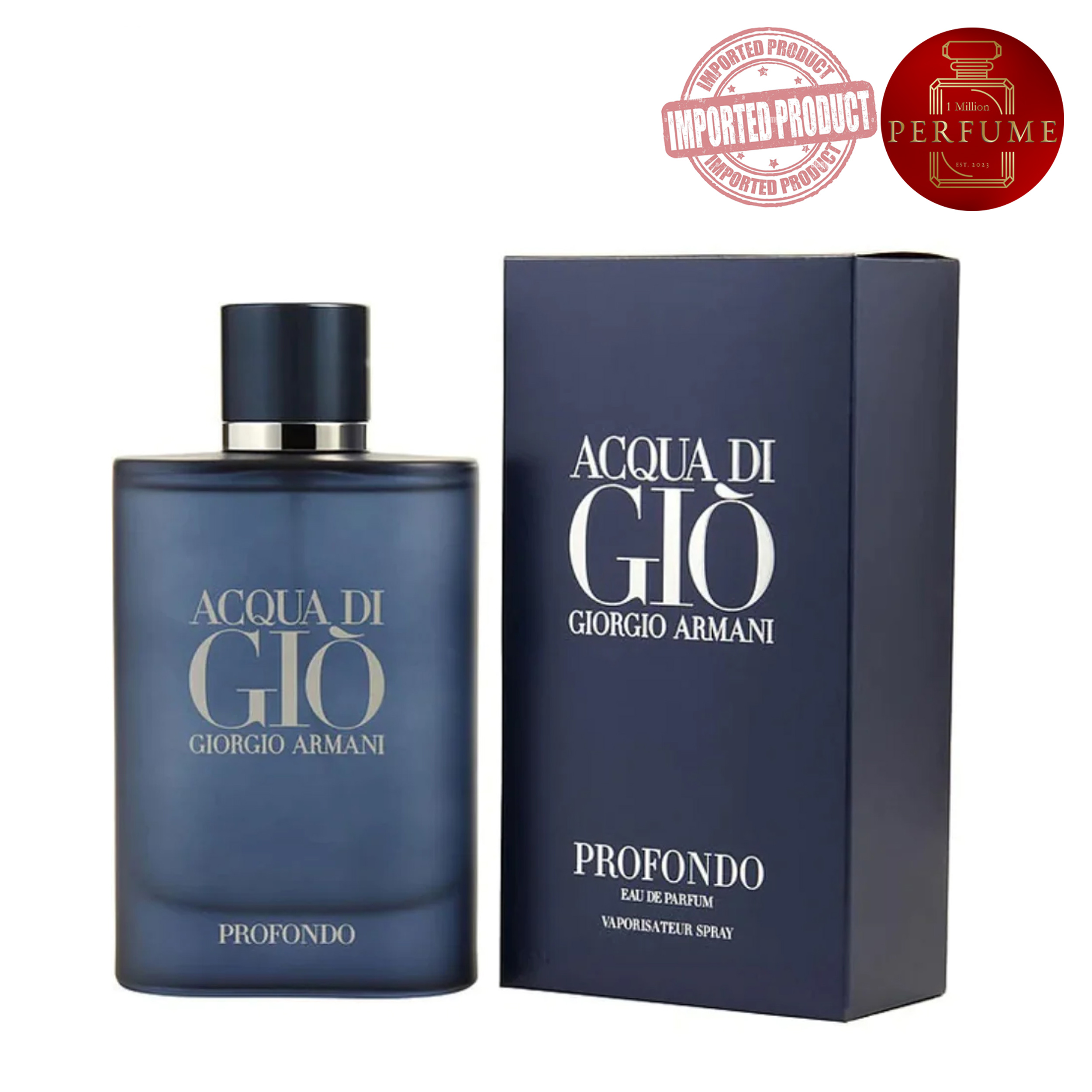 Acqua di Giò Profondo Giorgio Armani  (Perfume Replica Con Fragancia Importada)- Hombre