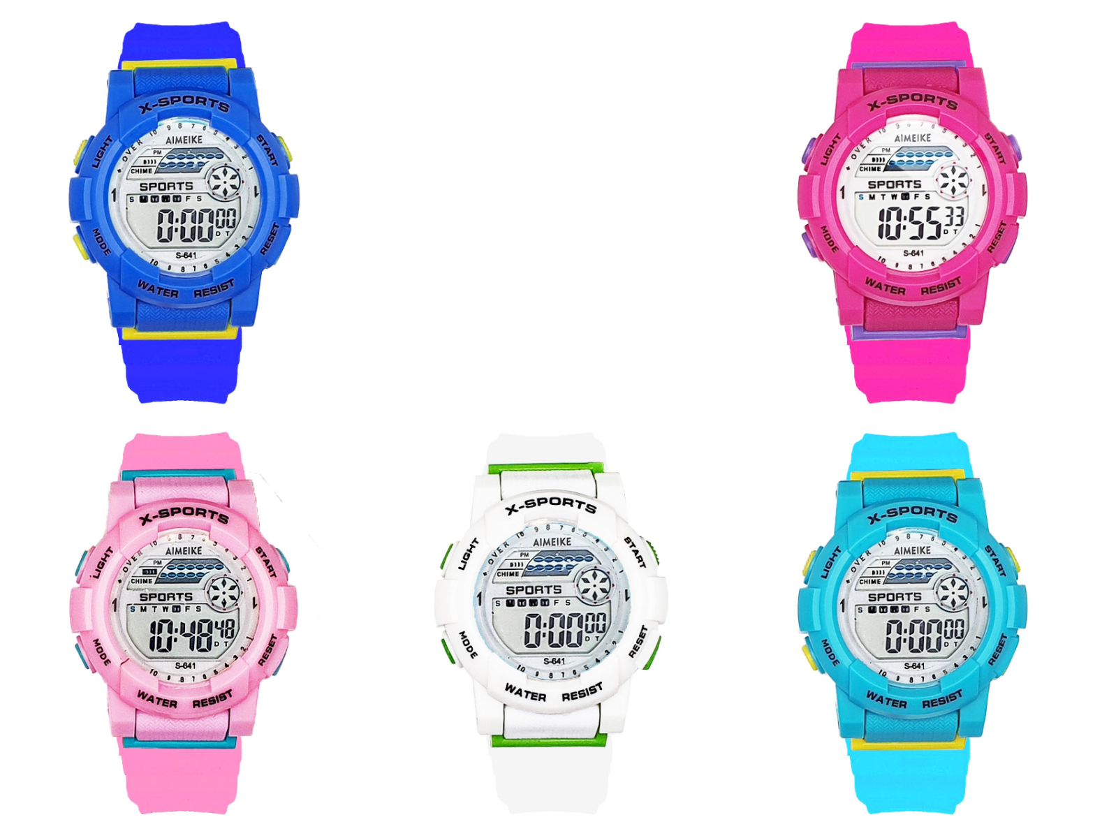 Reloj Digital Resistente Al Agua 30 M Unisex Luces+ Estuche