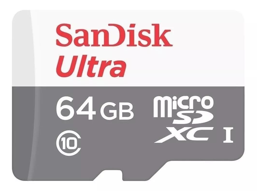 Tarjeta de Memoria Micro SD SanDisk 64GB Ultra Con Adaptador