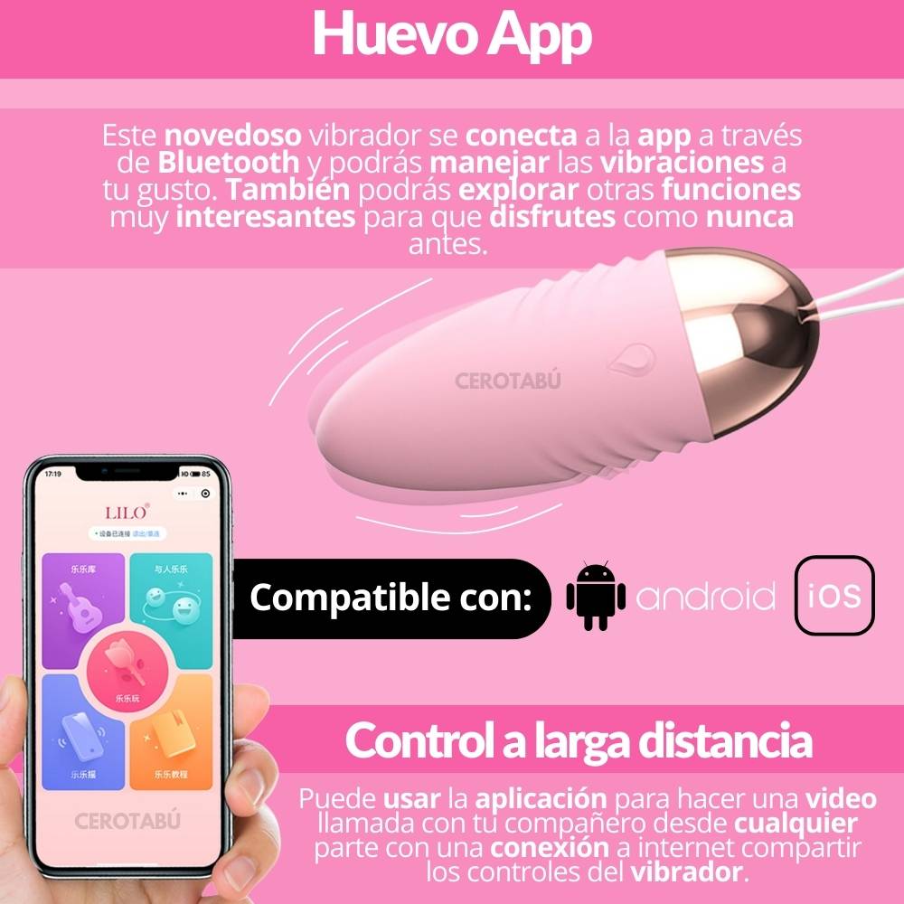 Huevo Vibrador App Bluetooth Consolador A Distancia 