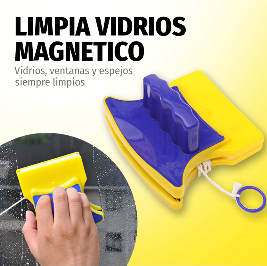Limpiador De Vidrio Magnetico De Doble Cara