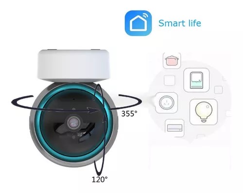 Camara De Seguridad Robotica Smart Con Sensor Movimiento Vigilancia Celular