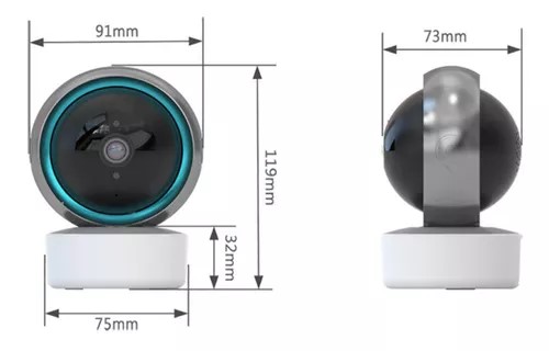 Camara De Seguridad Robotica Smart Con Sensor Movimiento Vigilancia Celular