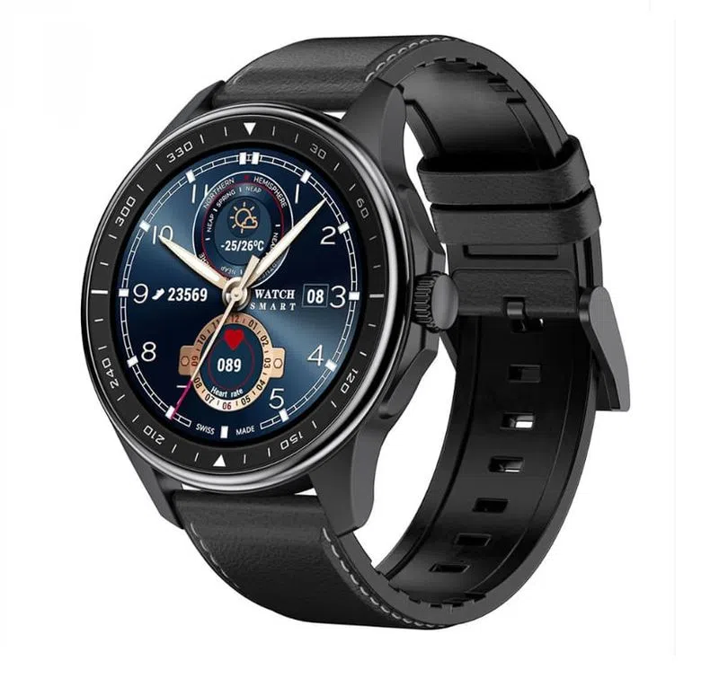 Reloj Inteligente Mobulaa Modelo SK3 Smarwatch Pulsera de Cuero