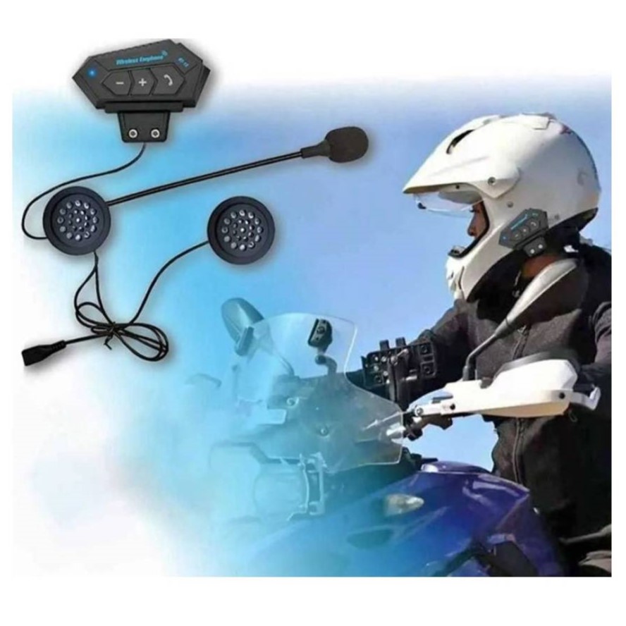 Intercomunicador Bt12 Auriculares Casco Moto