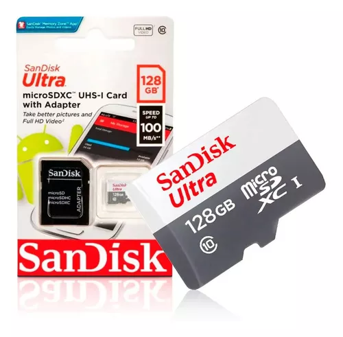 Memoria Sd SanDisk Ultra Con Adaptador 128GB