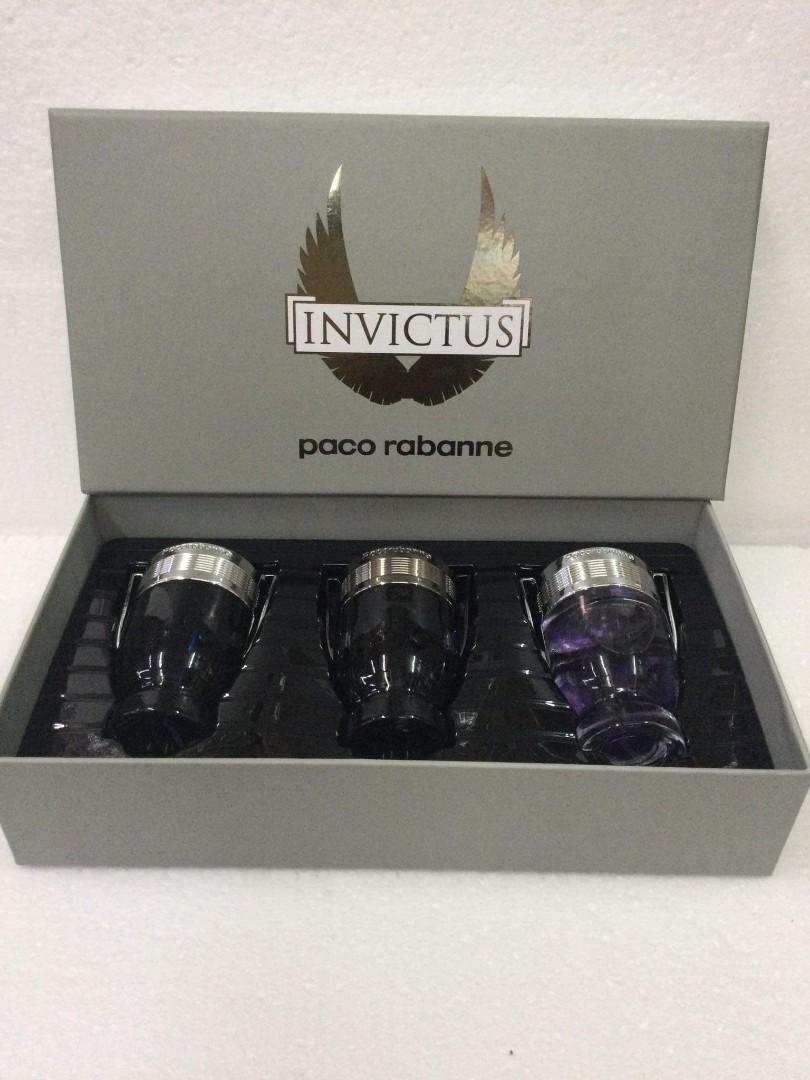 Perfume Invictus Paco Rabanne 3 En 1