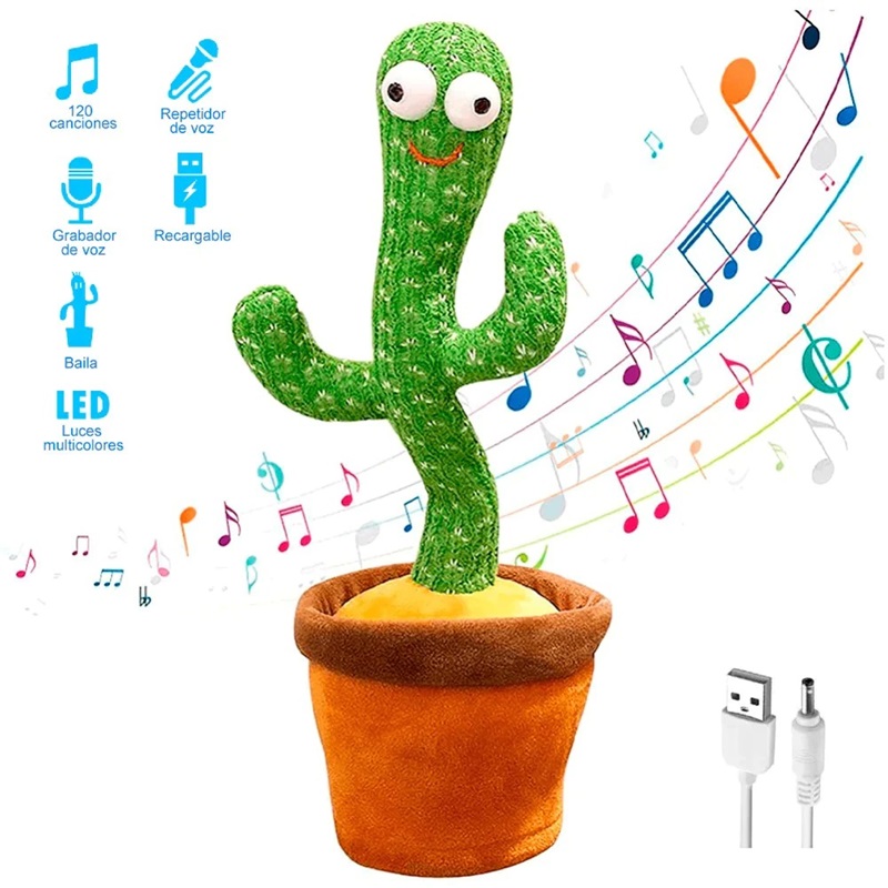  Juguete Cactus Bailarin Recargable