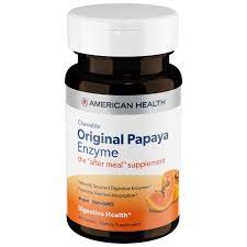 American Health Enzima Papaya Salud Digestiva 100 Tabletas