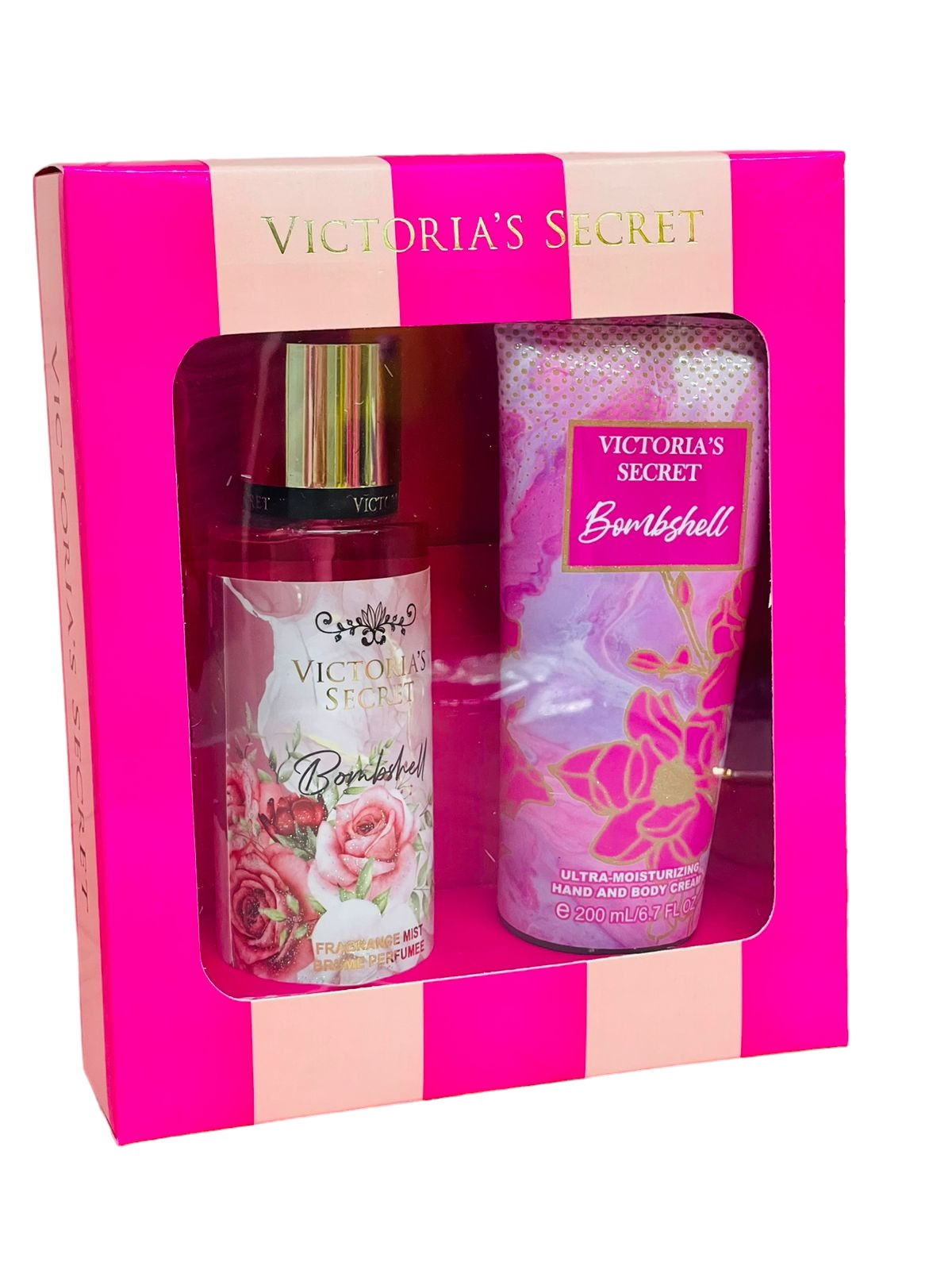 Kit Crema 200 Ml + Splash 250 Ml Victoria´s Secret + Caja Super Linda Contramarcada