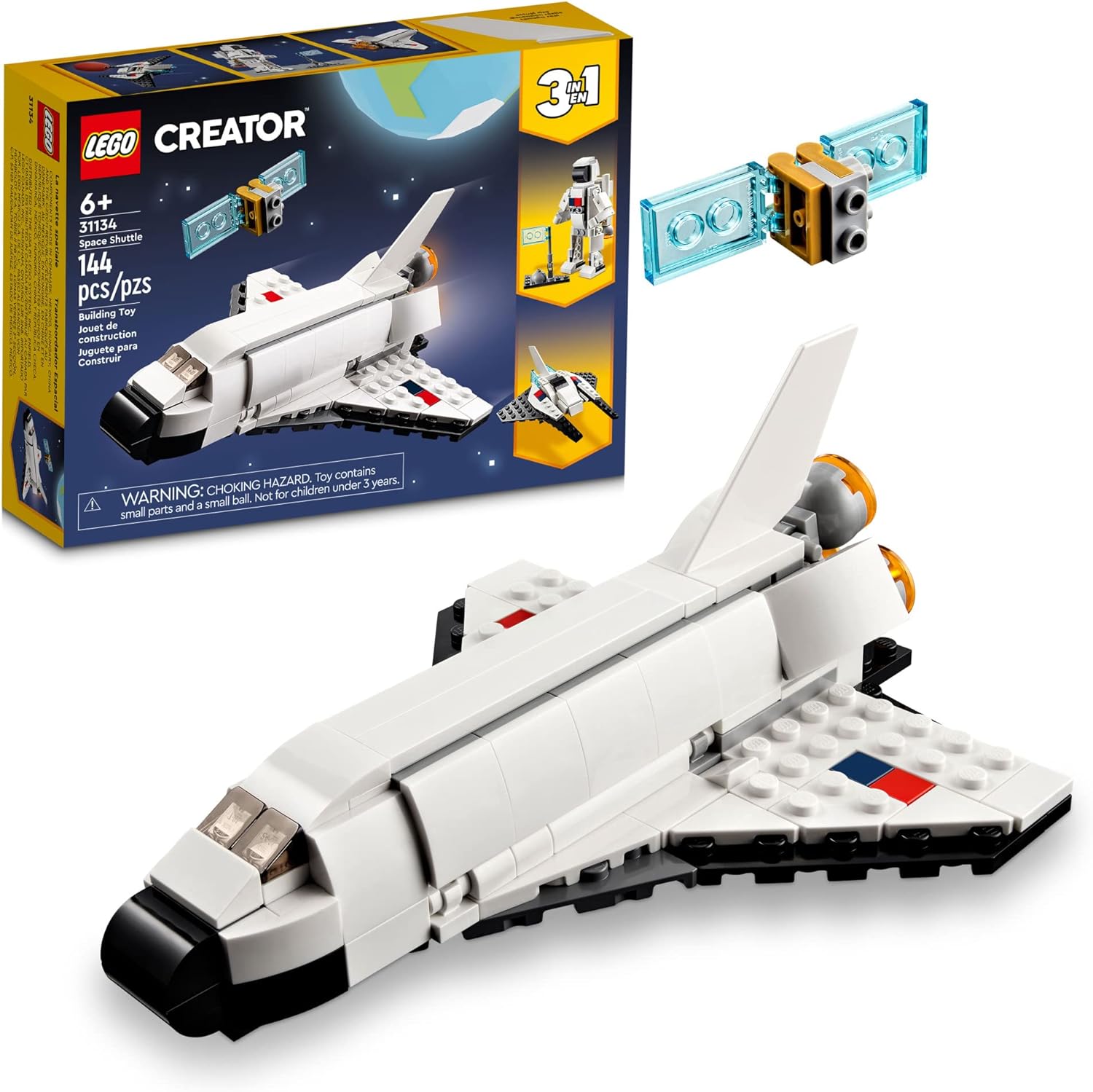 Lego Creator 3 en 1 Transbordador 31134 144 Pzs