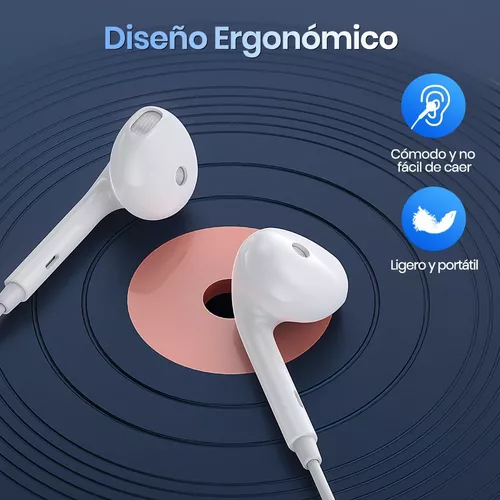 Audífonos In Ear Manos Libres Alámbricos Con Micrófono 3.5 1hora