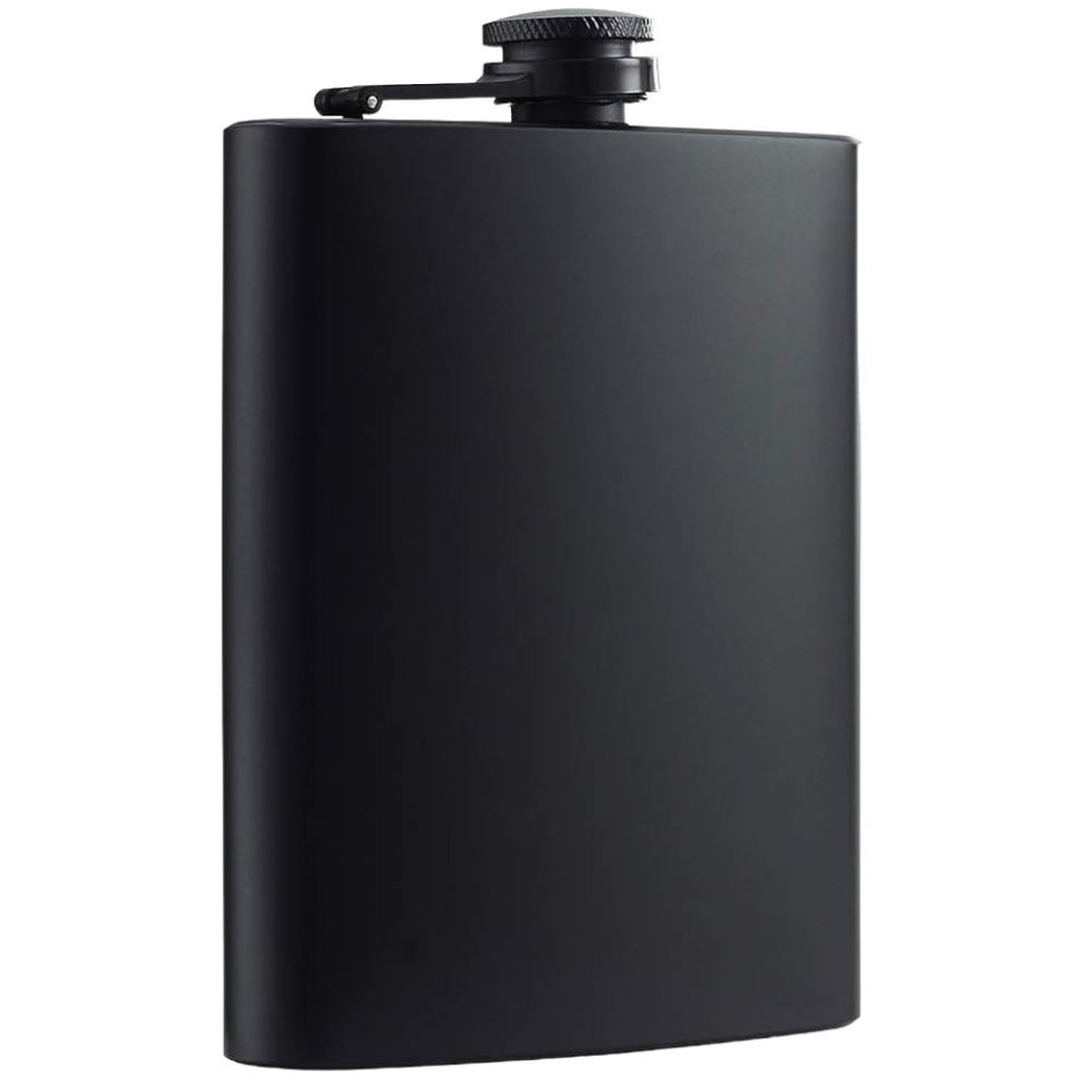 Licorera En Acero Inoxidable 5oz Negro Mate