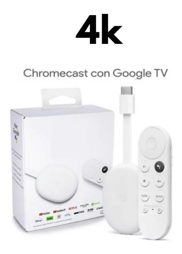 Google Chromecast With Google TV 4K - Control de Voz