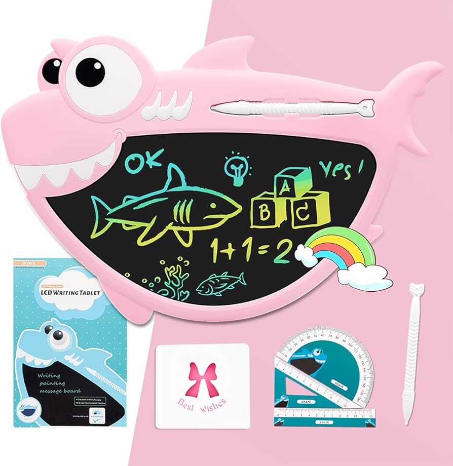 Tablero Magico Lcd Diseños Tabla Escritura Dibujo Para Niños Pez