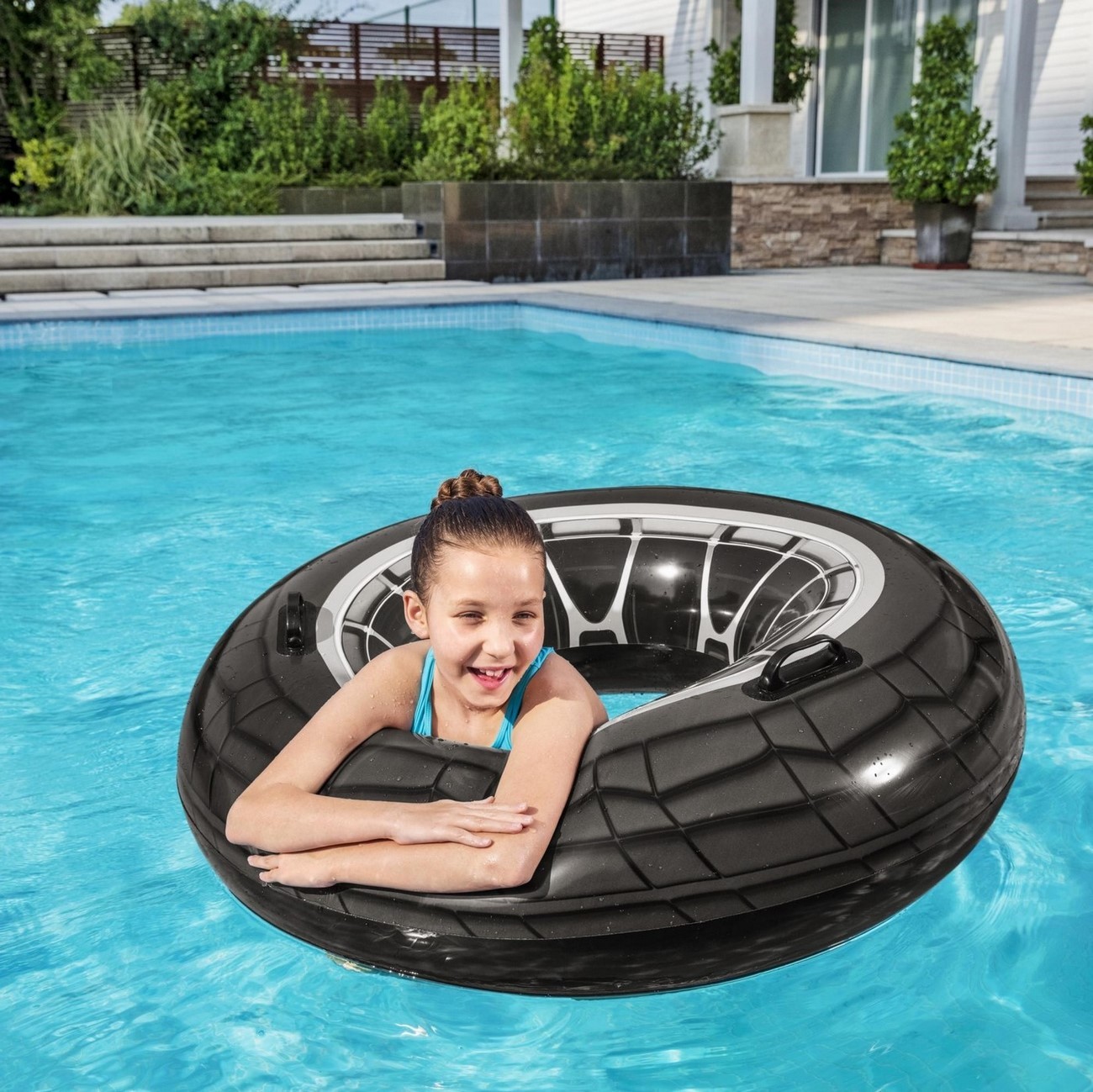 Flotador Piscina Aro Bestway Llanta Neumatico Unisex 36102