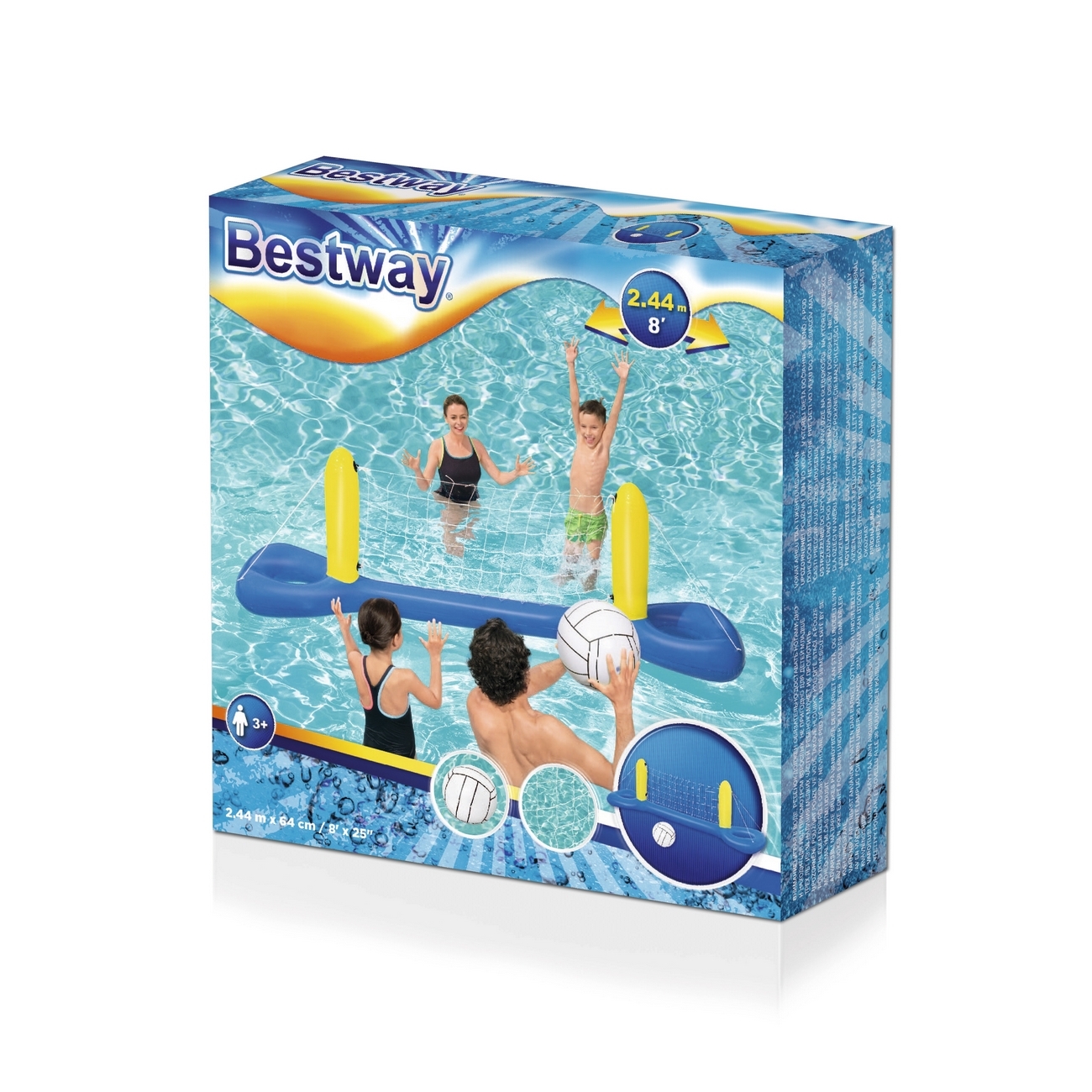 Cancha Juego Inflable Bestway Malla Voleibol Piscina 52133