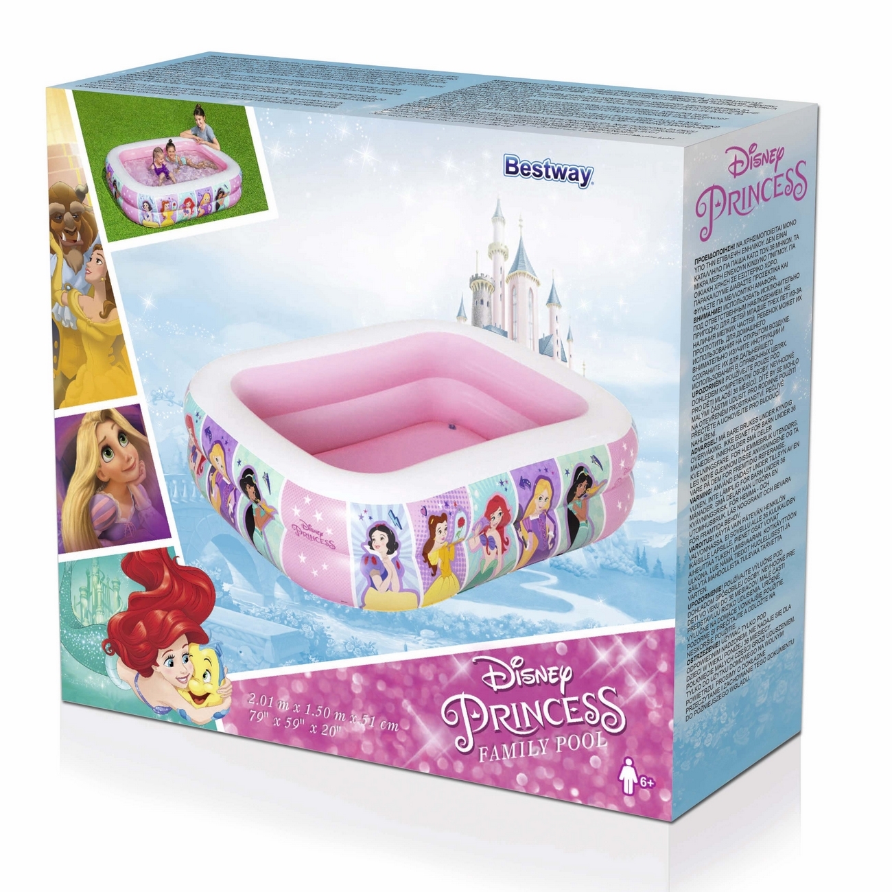 Piscina Inflable Rectangular Bestway Disney Princess 91056 