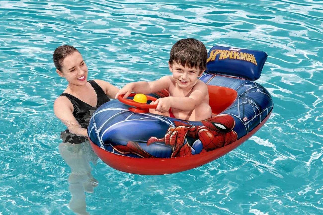 Flotador Bote Lancha Spiderman Hombre Araña Bestway 98009