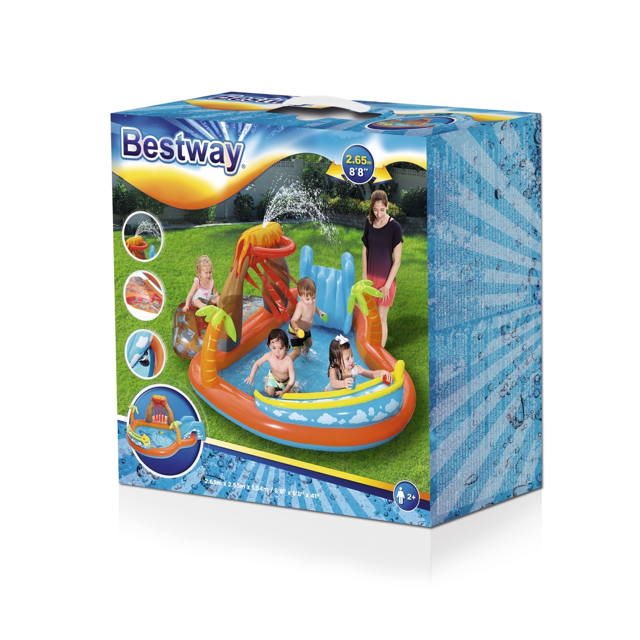 Piscina Centro De Juegos Acuático Lava Lagoon Bestway 53069