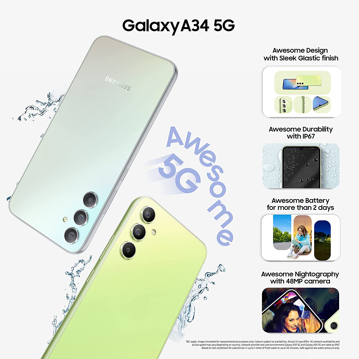 Celular Samsung A34 5g  6g+128 Verde