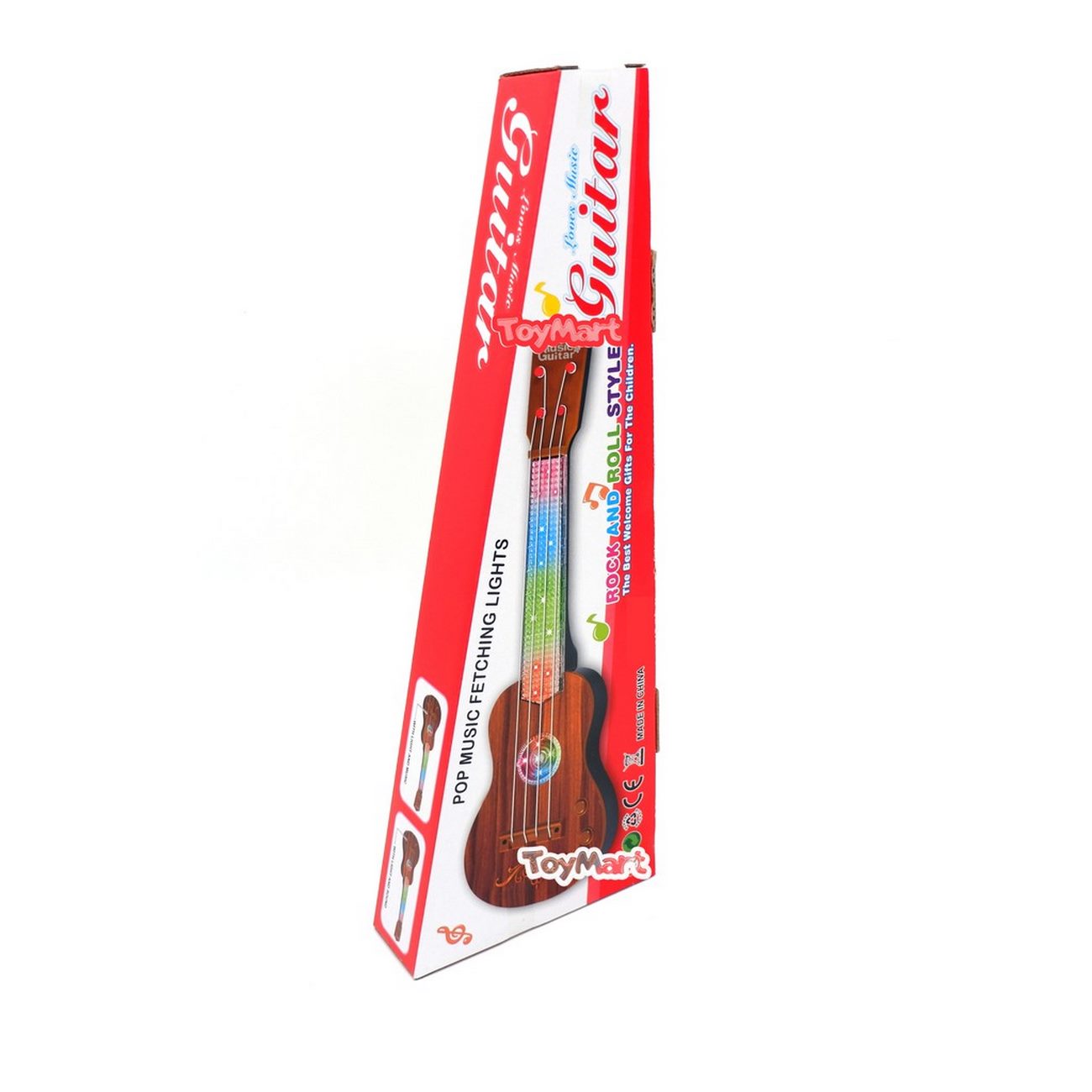 Guitarra Unisex Juguete Luces + Sonido Regalo + Baterias