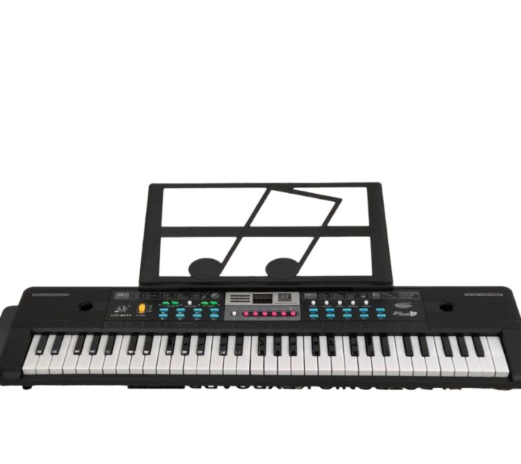 Piano 61 teclas keyboard MQ-6111 6 demos, 16 tonos, 10 ritmos 