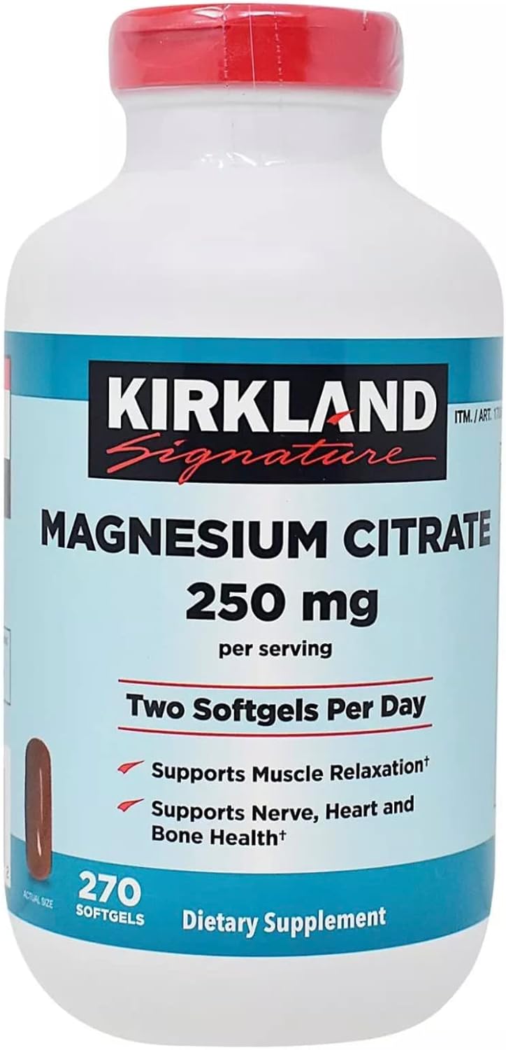 Kirkland Magnesio Citrate 250Mg 270 Tabletas