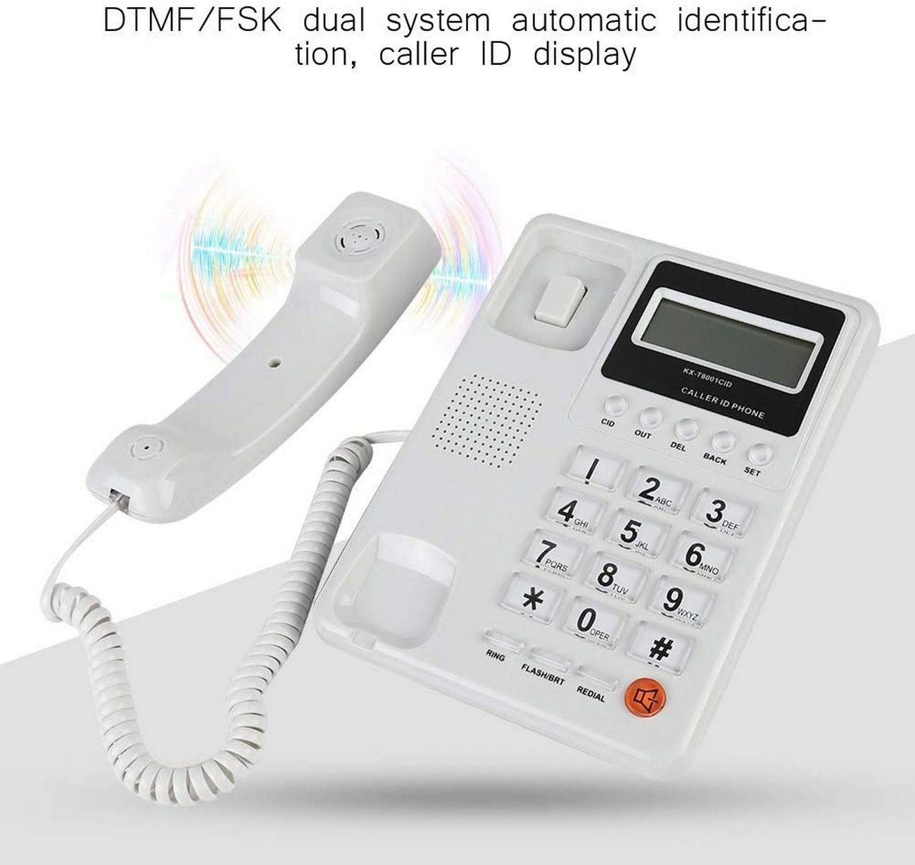 Telefono Fijo Escritorio Alambrico Pantalla Lcd Kx-t8001cid