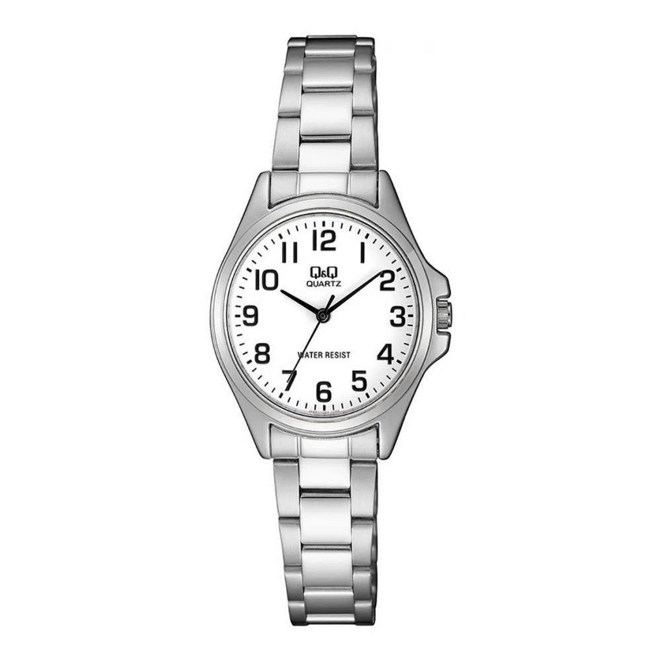 Reloj Q&q Qyq Qa07j204y Casual Acero Mujer Dama + Estuche 