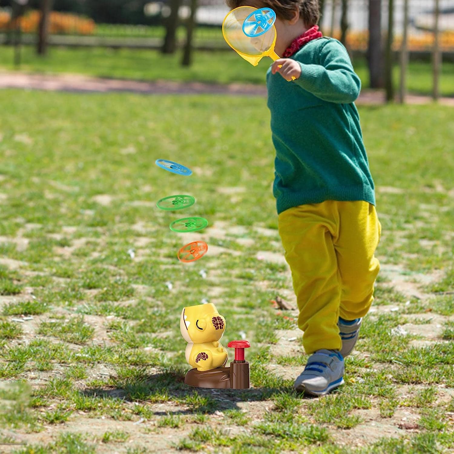 Juguete Lanzador De Discos Voladores