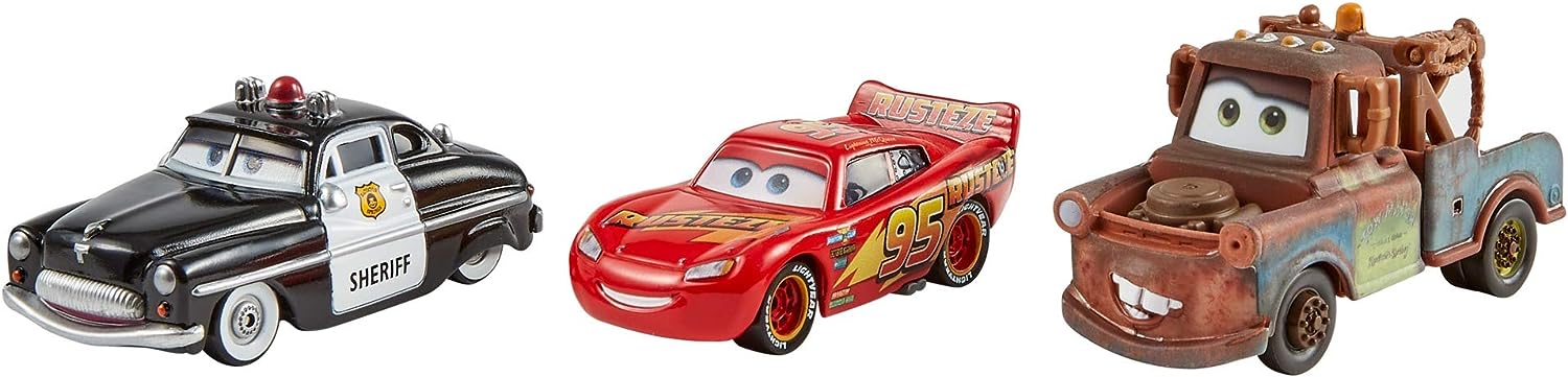 Coches Pixar Disney Fundido A Presión 3-pack