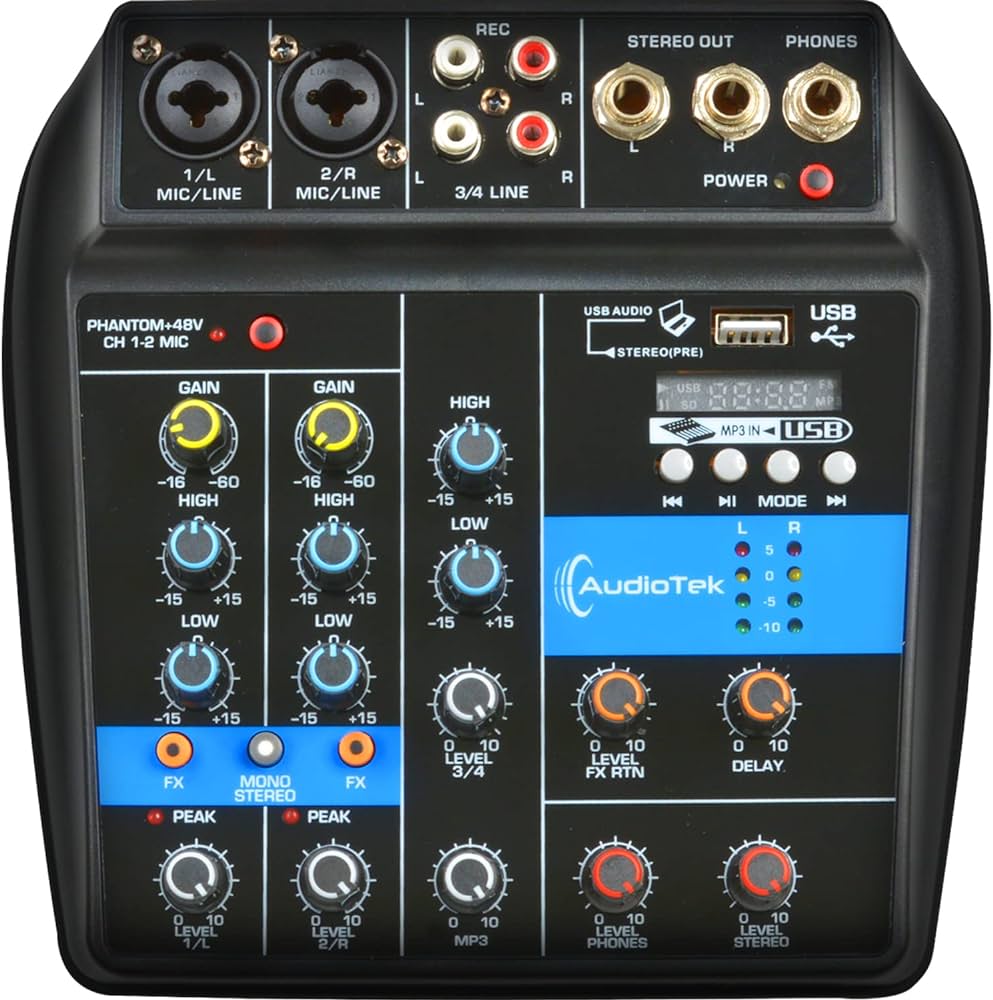 Consola Mezclador Audio Sonido Mixer