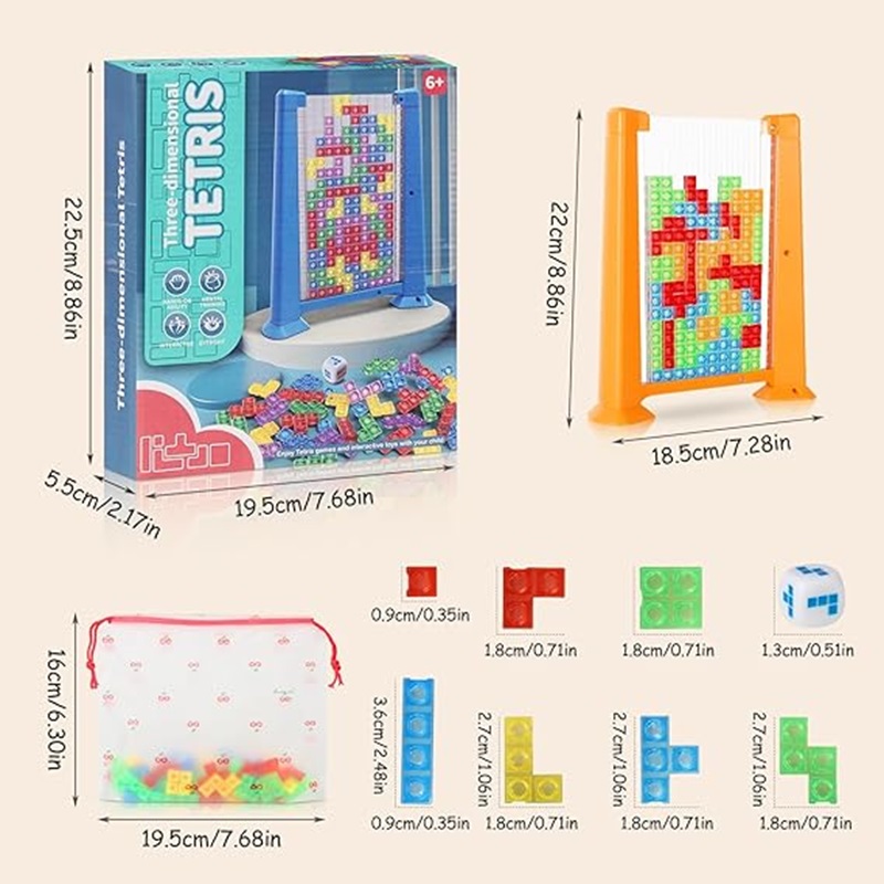 Juego De Mesa Rompecabezas Tetris Tridimensional 3d Puzzle