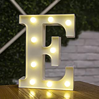 Letra Con Luz Led 16 Cms Funciona Con Pilas