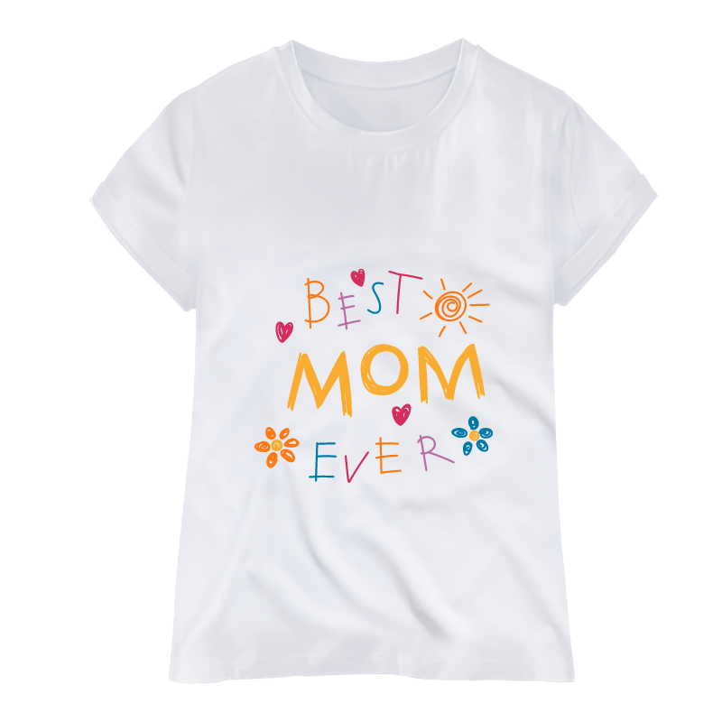 Camiseta Blanca Best Mom- T-shirt