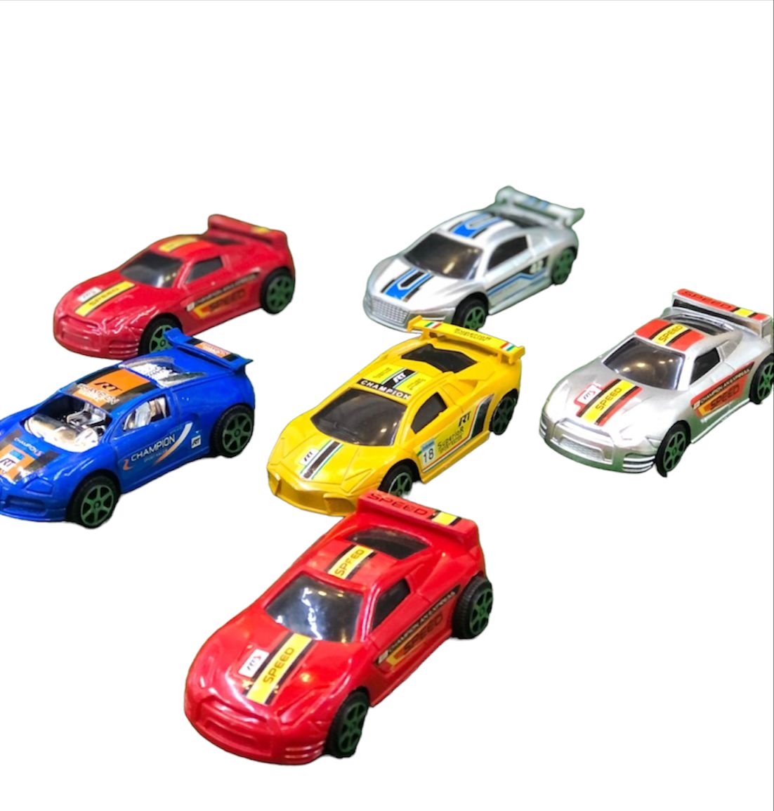 Set x6 carros de juguete para coleccion 