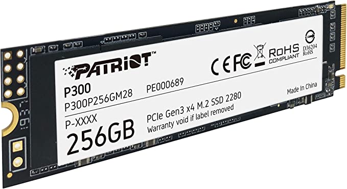 Disco Duro Solido M.2 NVME 256GB Patriot GEN 3 P300