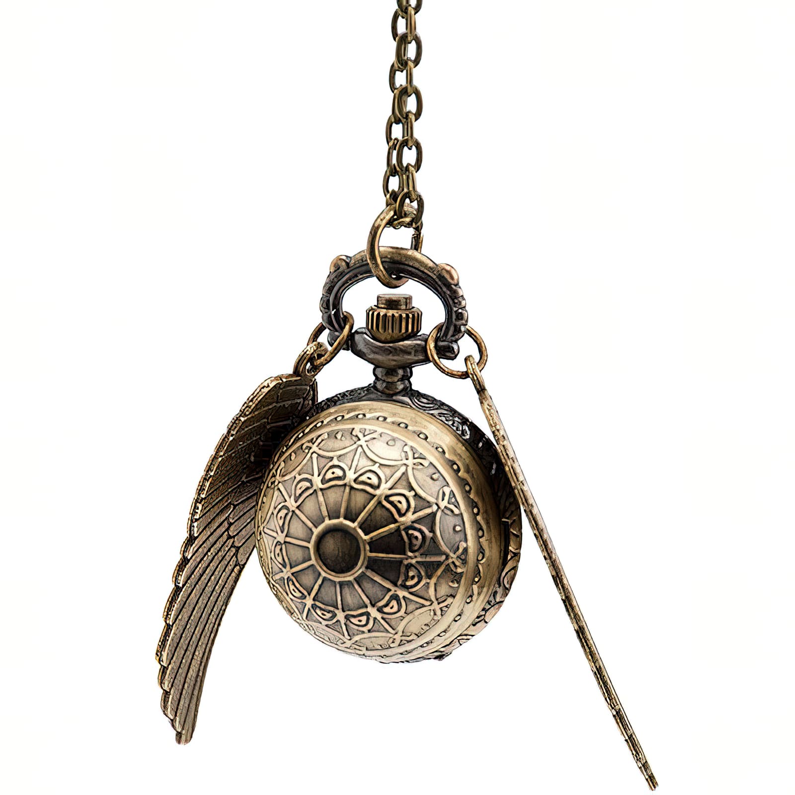 Collar Reloj Snitch Harry Potter Vintage + Estuche 